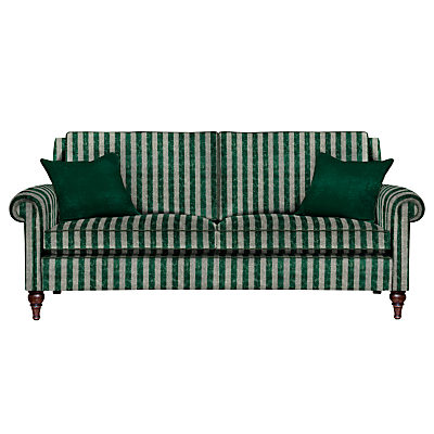 Duresta Kingsley 3 Seater Large Sofa Scirocco Stripe Emerald